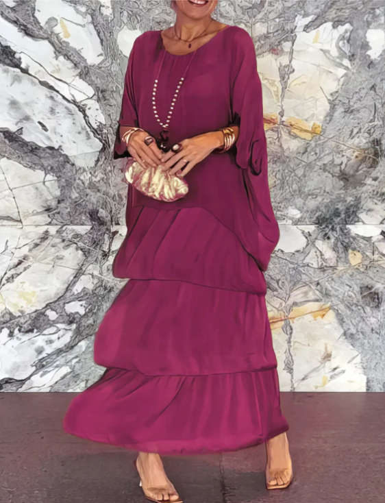 Irene | Elegante Vestido Maxi Fluido