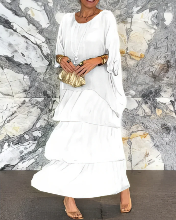 Irene | Elegante Vestido Maxi Fluido