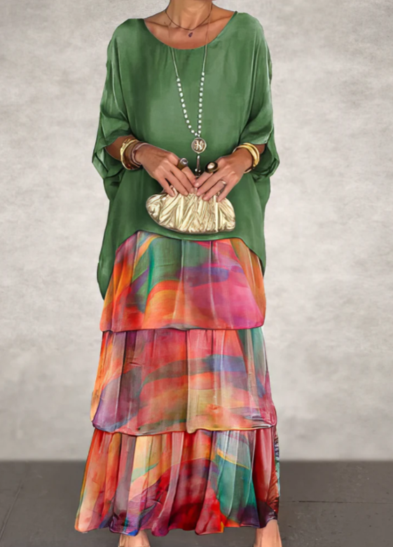 Irene | Elegante Vestido Maxi Fluido