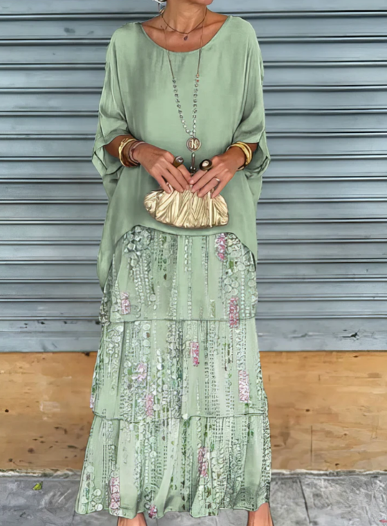 Irene | Elegante Vestido Maxi Fluido
