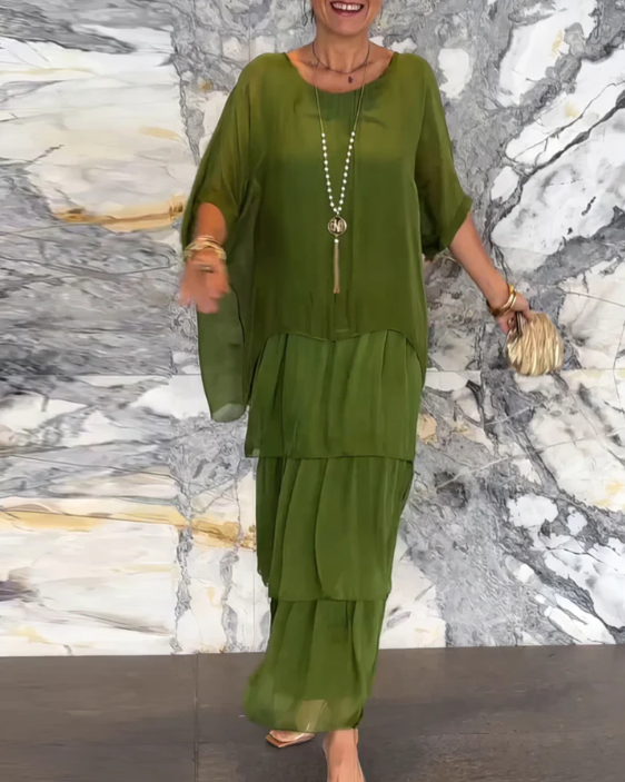 Irene | Elegante Vestido Maxi Fluido