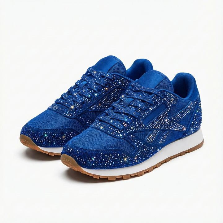 Valeria | Mujer Zapatillas Plataforma Con Acabado Brillante Y Suela Gruesa | Glamuroso