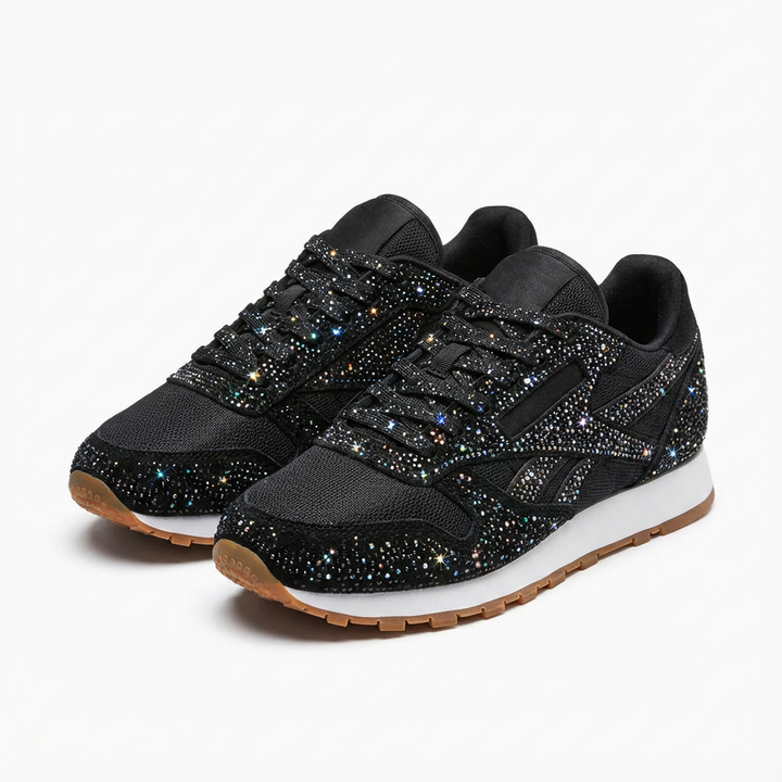 Valeria | Mujer Zapatillas Plataforma Con Acabado Brillante Y Suela Gruesa | Glamuroso
