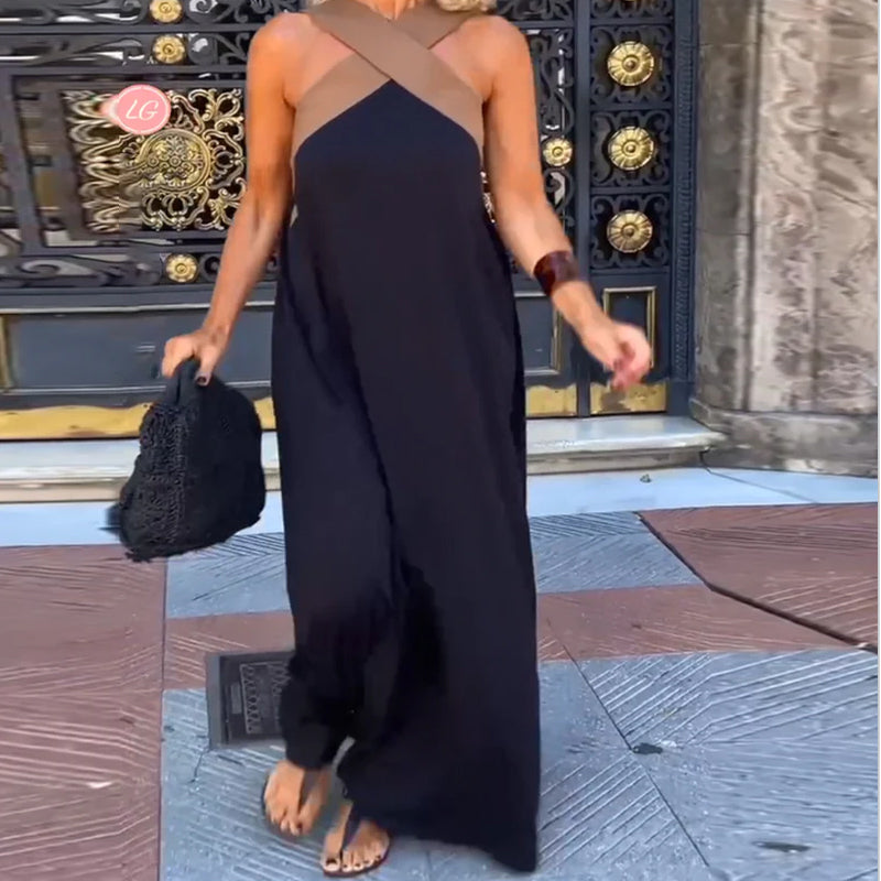 Camille | Robe maxi croisée