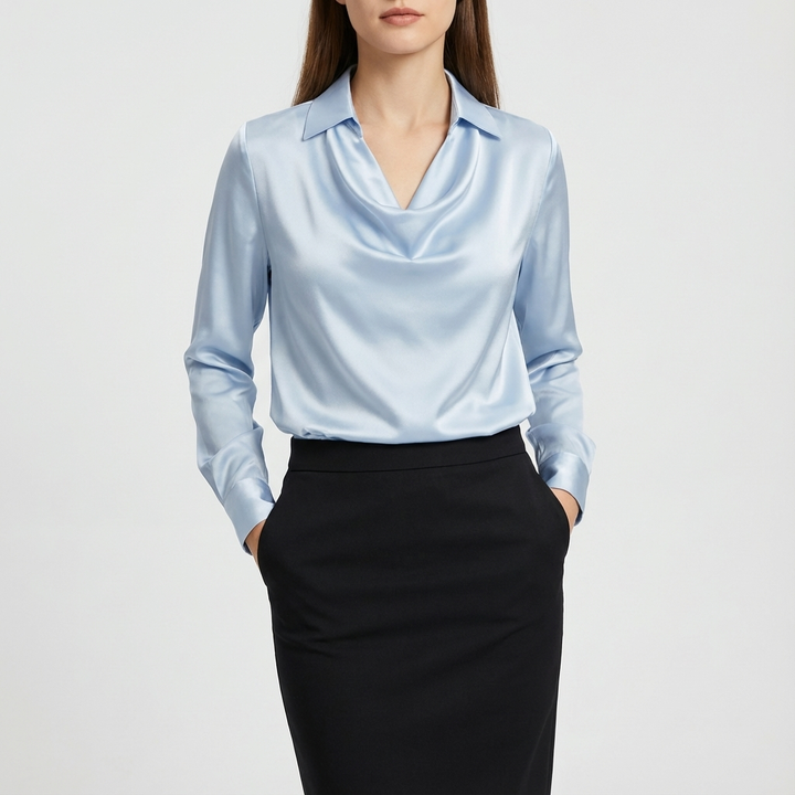 Willow | Blusa de Mujer de Manga Larga con Cuello Caído