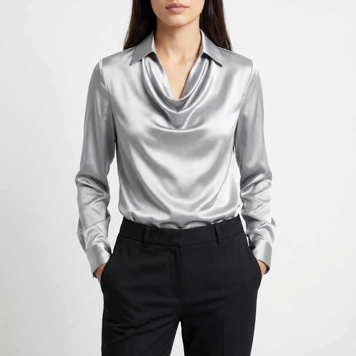 Willow | Blusa de Mujer de Manga Larga con Cuello Caído