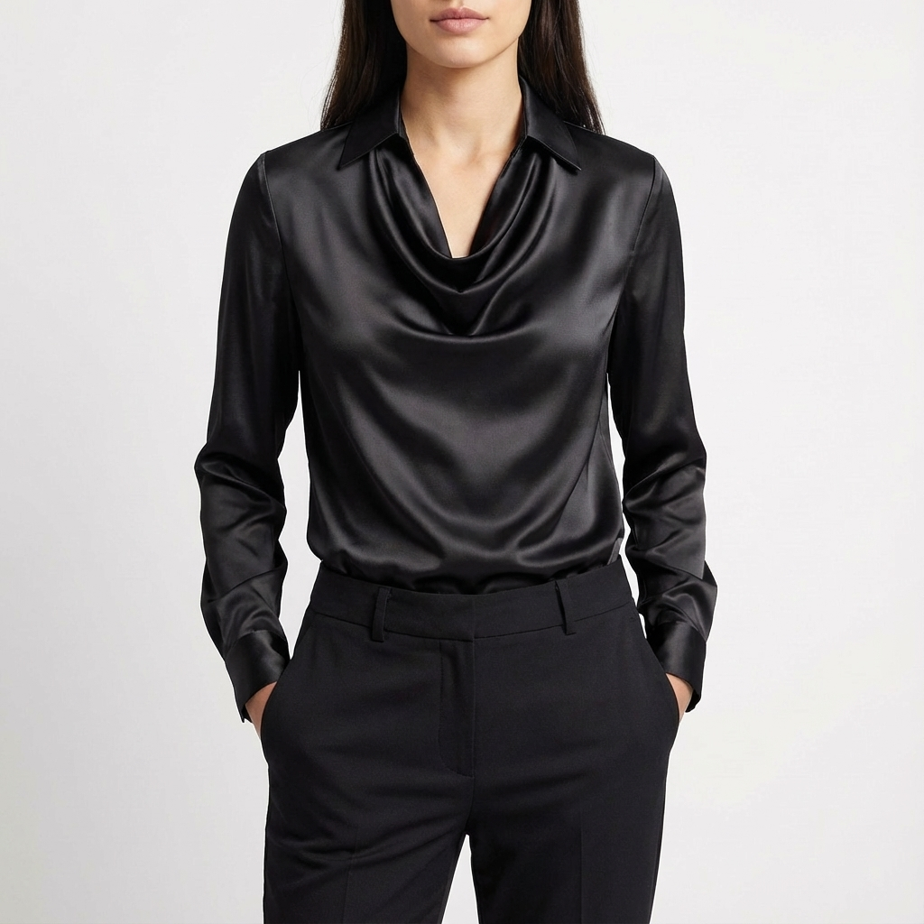 Willow | Blusa de Mujer de Manga Larga con Cuello Caído