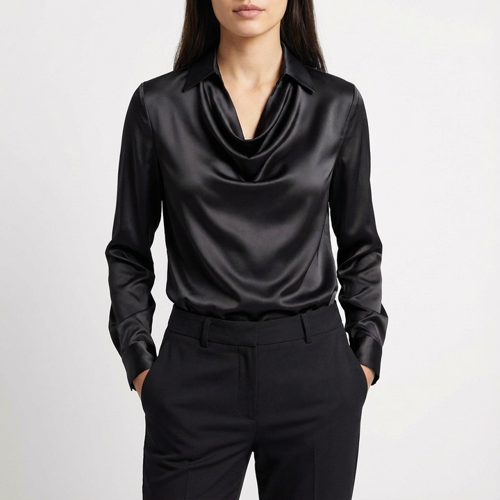 Willow | Blusa de Mujer de Manga Larga con Cuello Caído