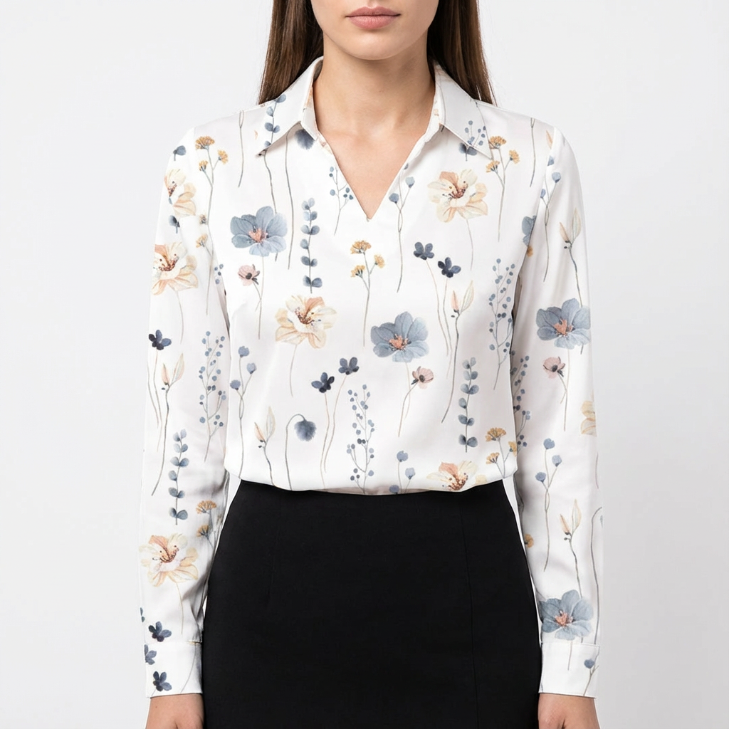 Willow | Blusa de Mujer de Manga Larga con Cuello Caído
