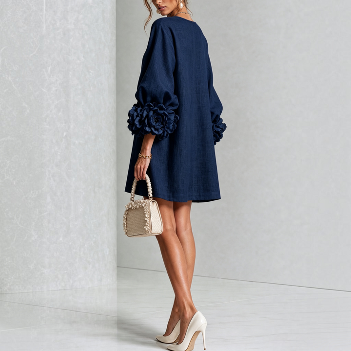 Viviane | Robe courte élégante à fleurs
