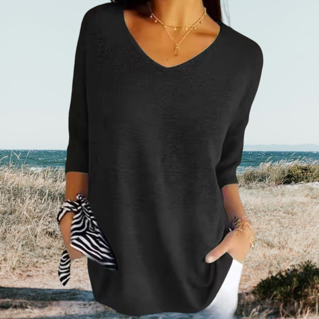 Eileen | Summer V-Neck Top
