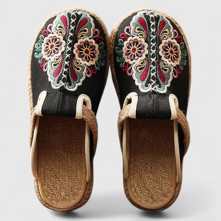 LILA – COMFORTABLE FLORAL MULES