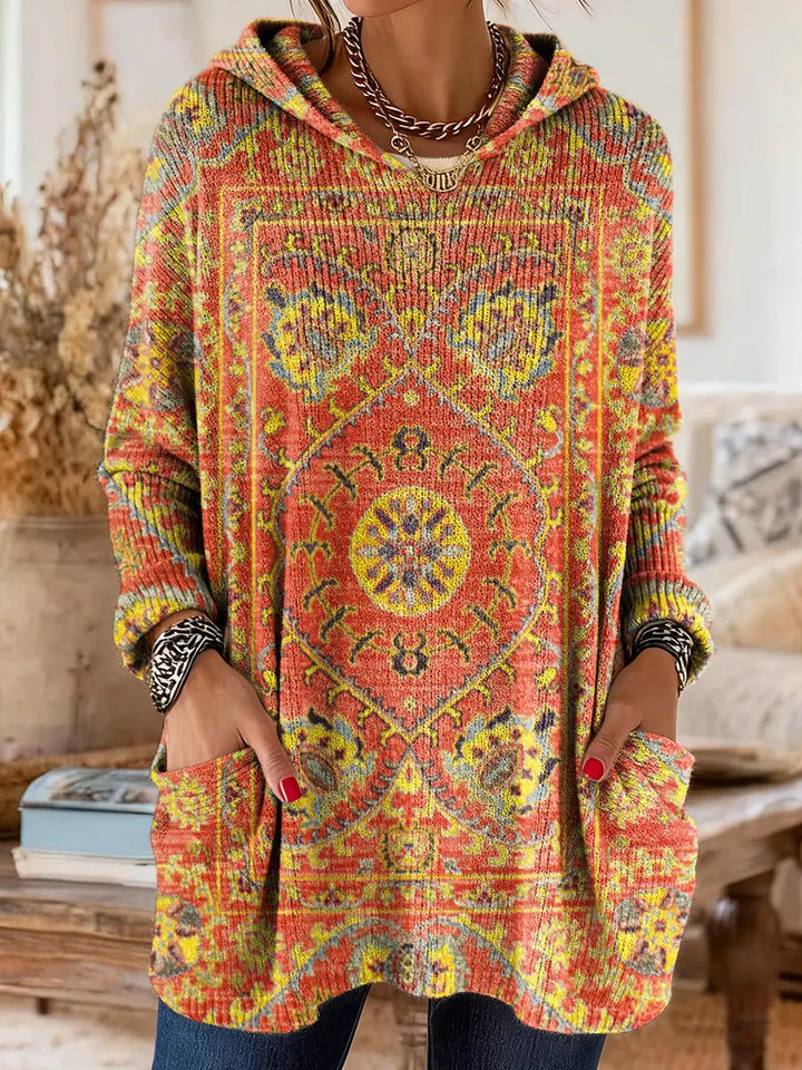 Seraphina Retro Hooded Knit Tunic