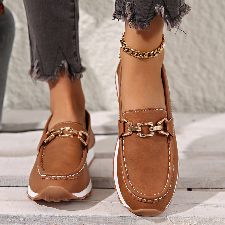 Ginette | Mocassins plats orthopédiques à boucle