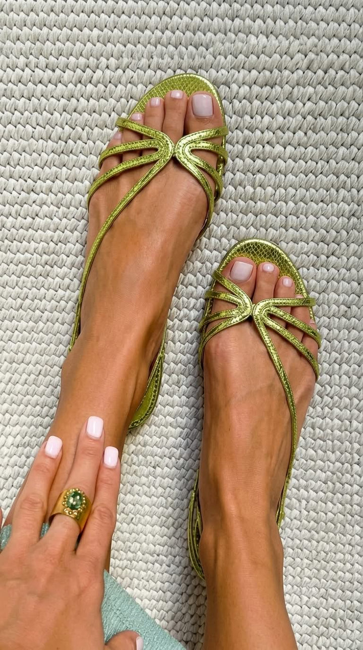 Séraphine | Sandales dorées d’été