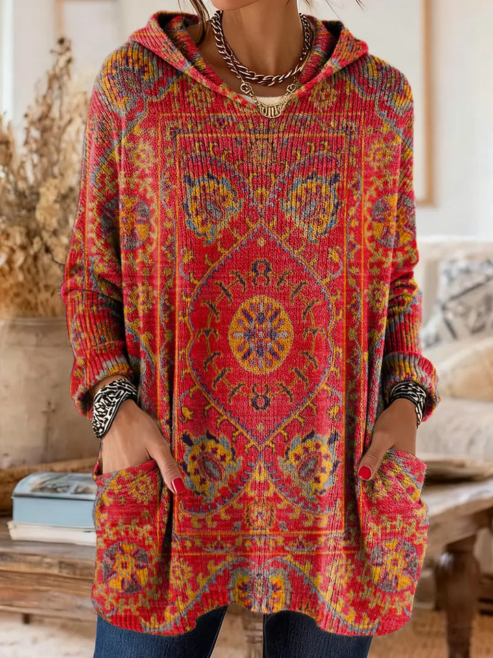 Seraphina Retro Hooded Knit Tunic