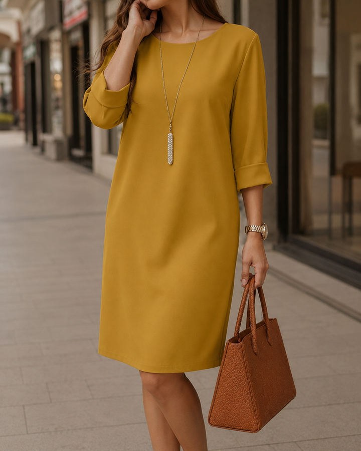 Sylvie | Robe midi effet ventre plat