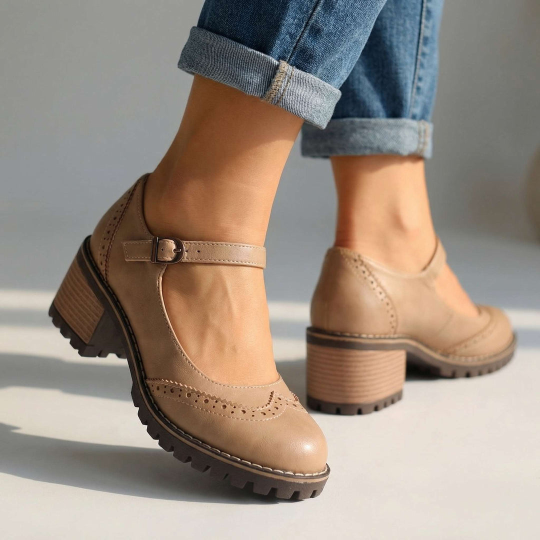 Amelia l T-Strap Mary Jane Heels