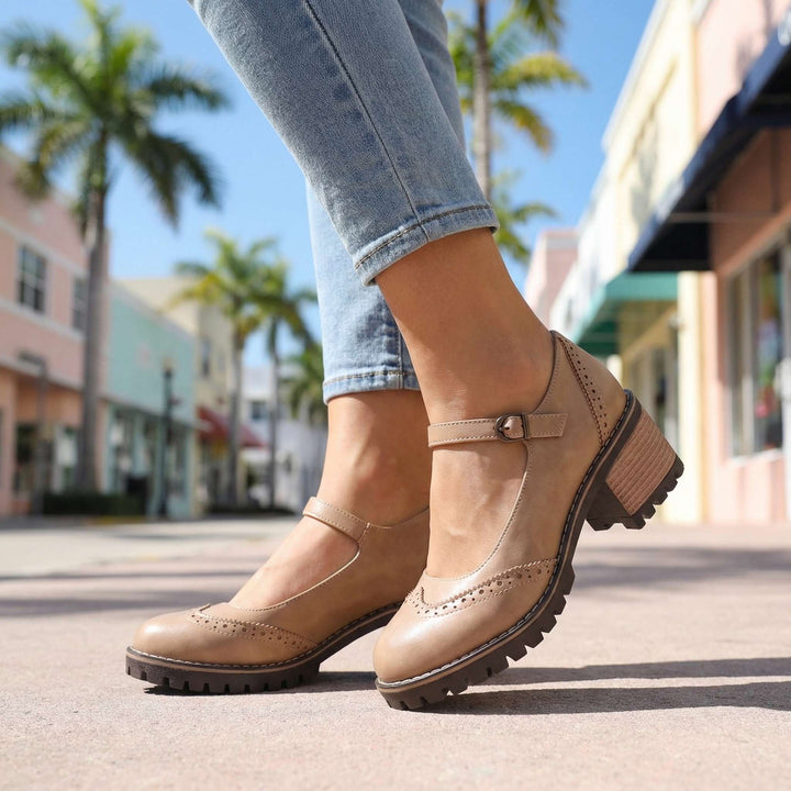 Amelia l T-Strap Mary Jane Heels