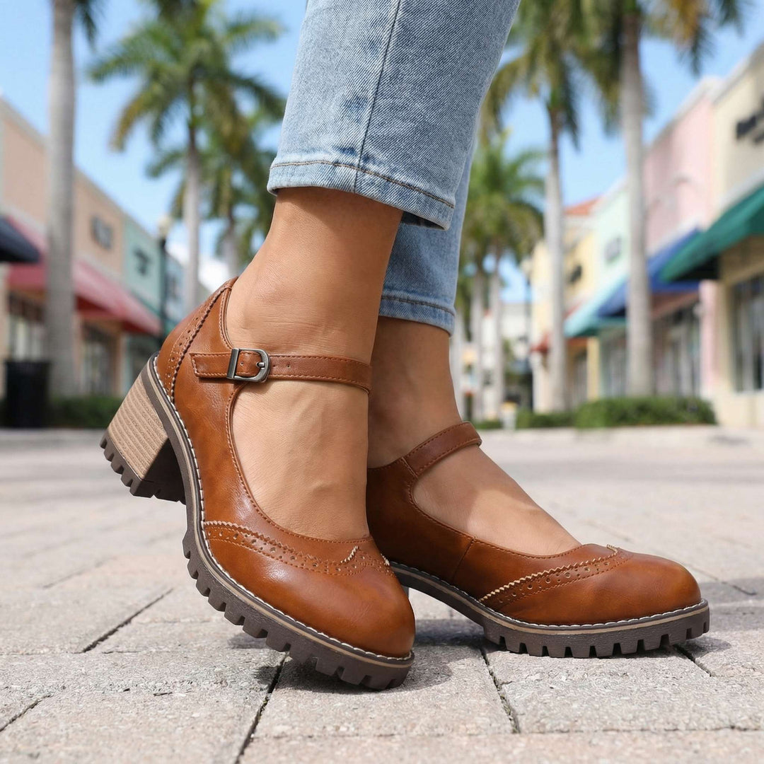 Amelia l T-Strap Mary Jane Heels