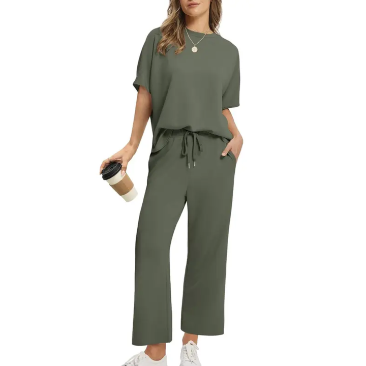 Brisa | Oversized Wide Leg Two Piece Set