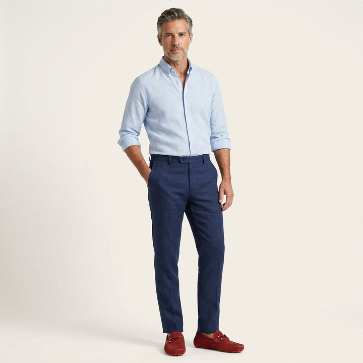 Jonny | Perforated Suede Loafer