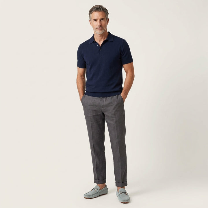 Jonny | Perforated Suede Loafer