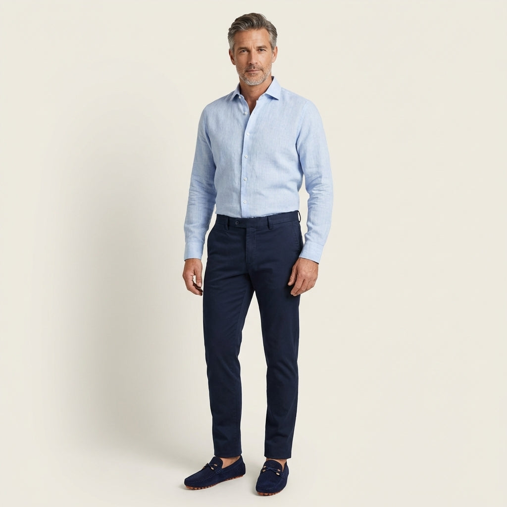 Jonny | Perforated Suede Loafer