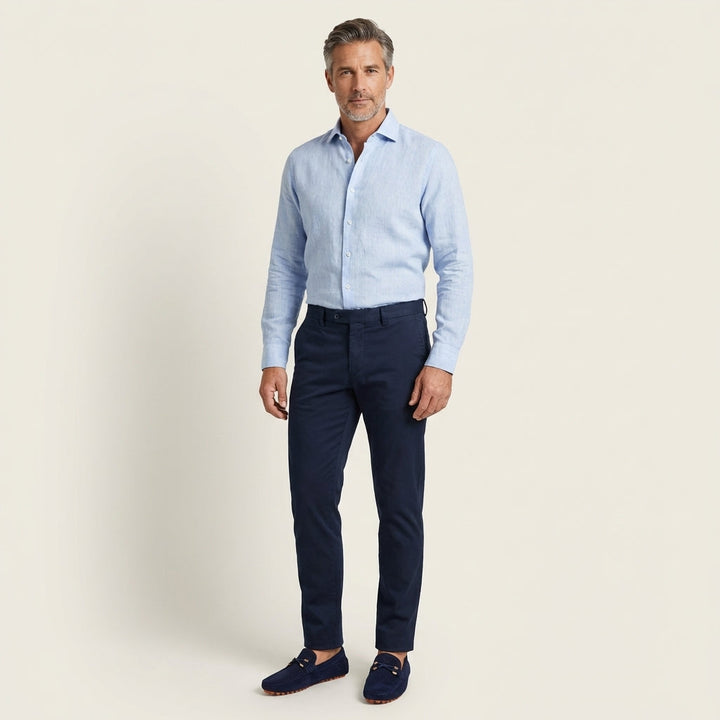 Jonny | Perforated Suede Loafer