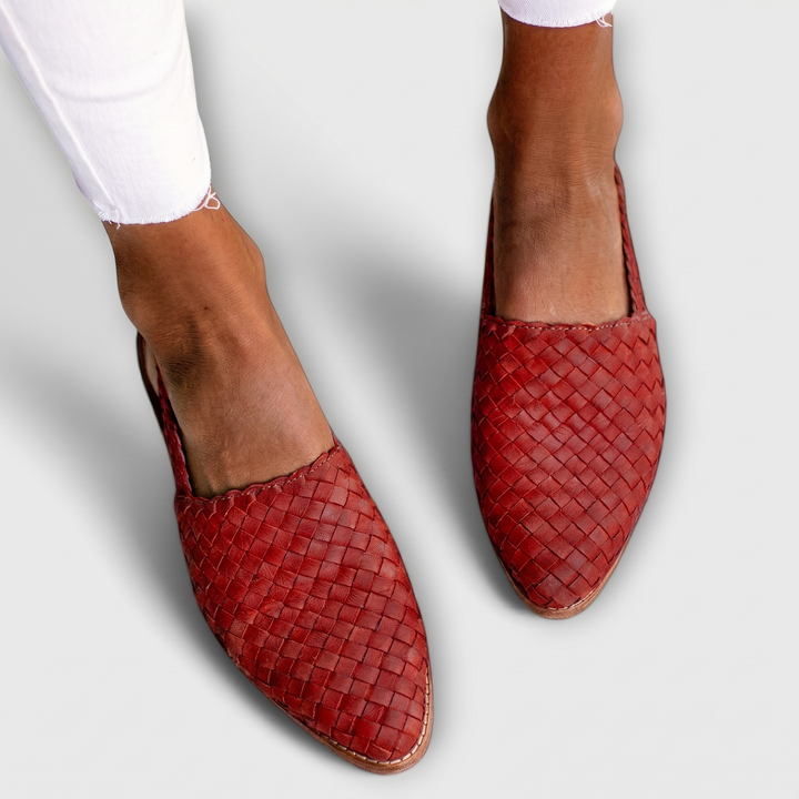 Lise | Mocassins tressés à bride arrière