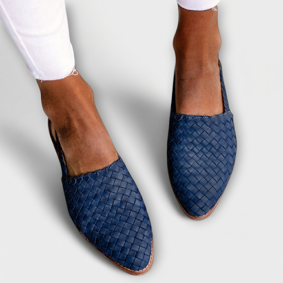Lise | Mocassins tressés à bride arrière