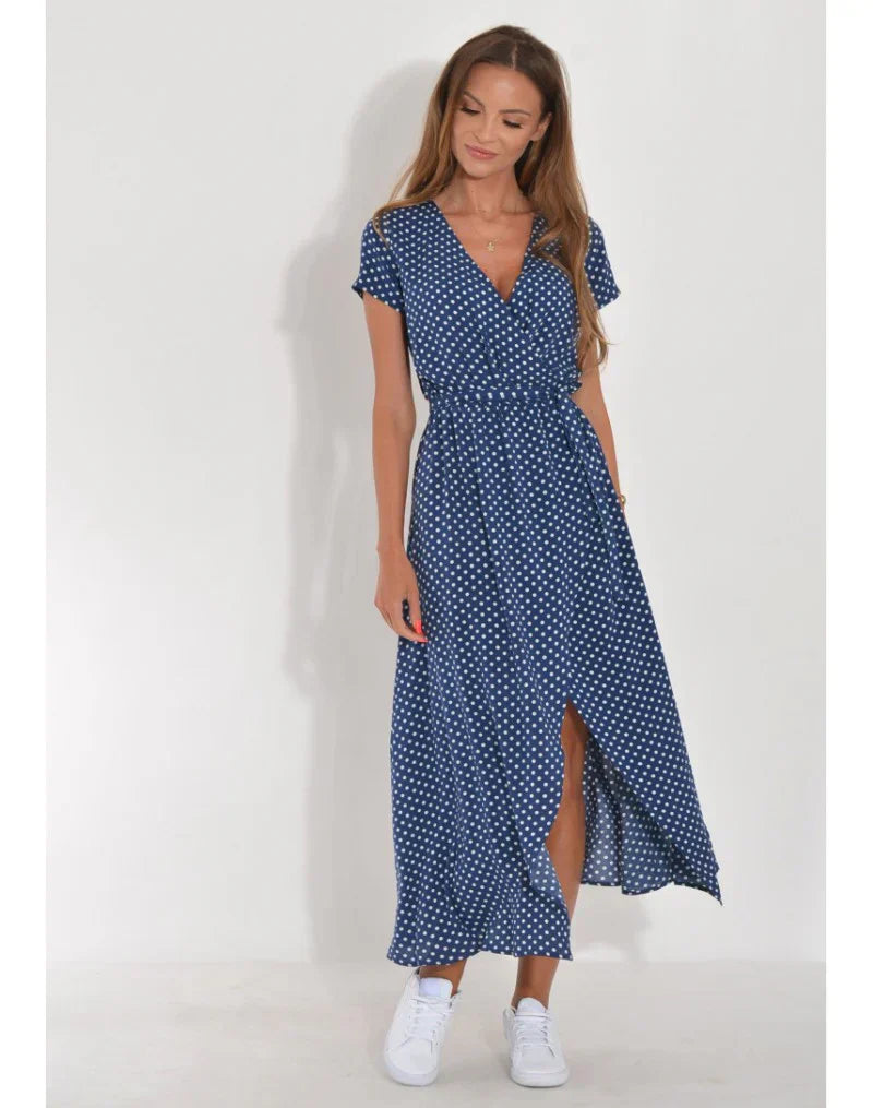 Julia | Robe élégante à col en V