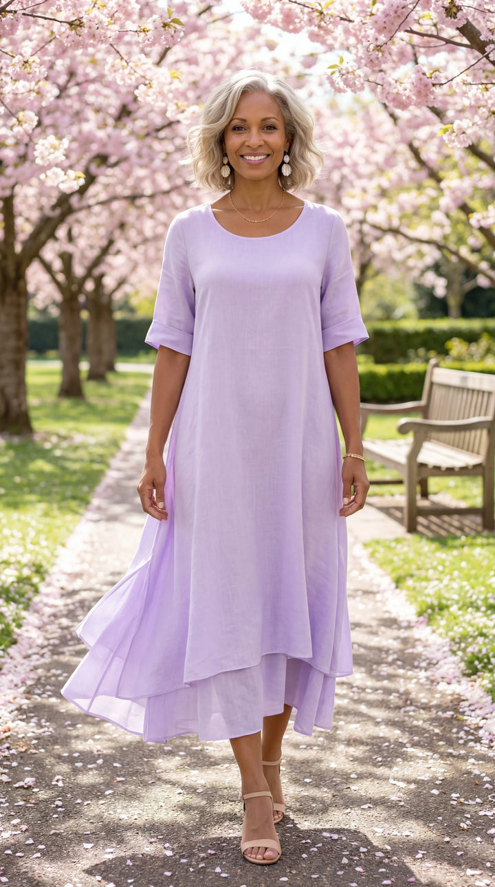 Manon | Robe maxi fluide à volants