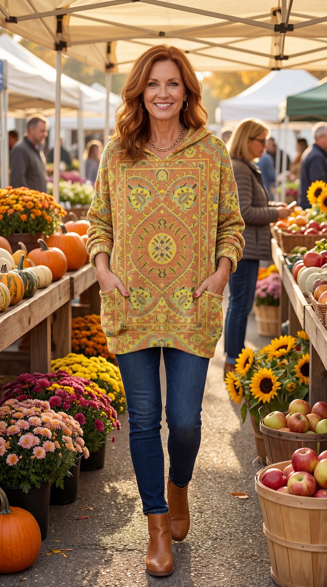 Seraphina Retro Hooded Knit Tunic