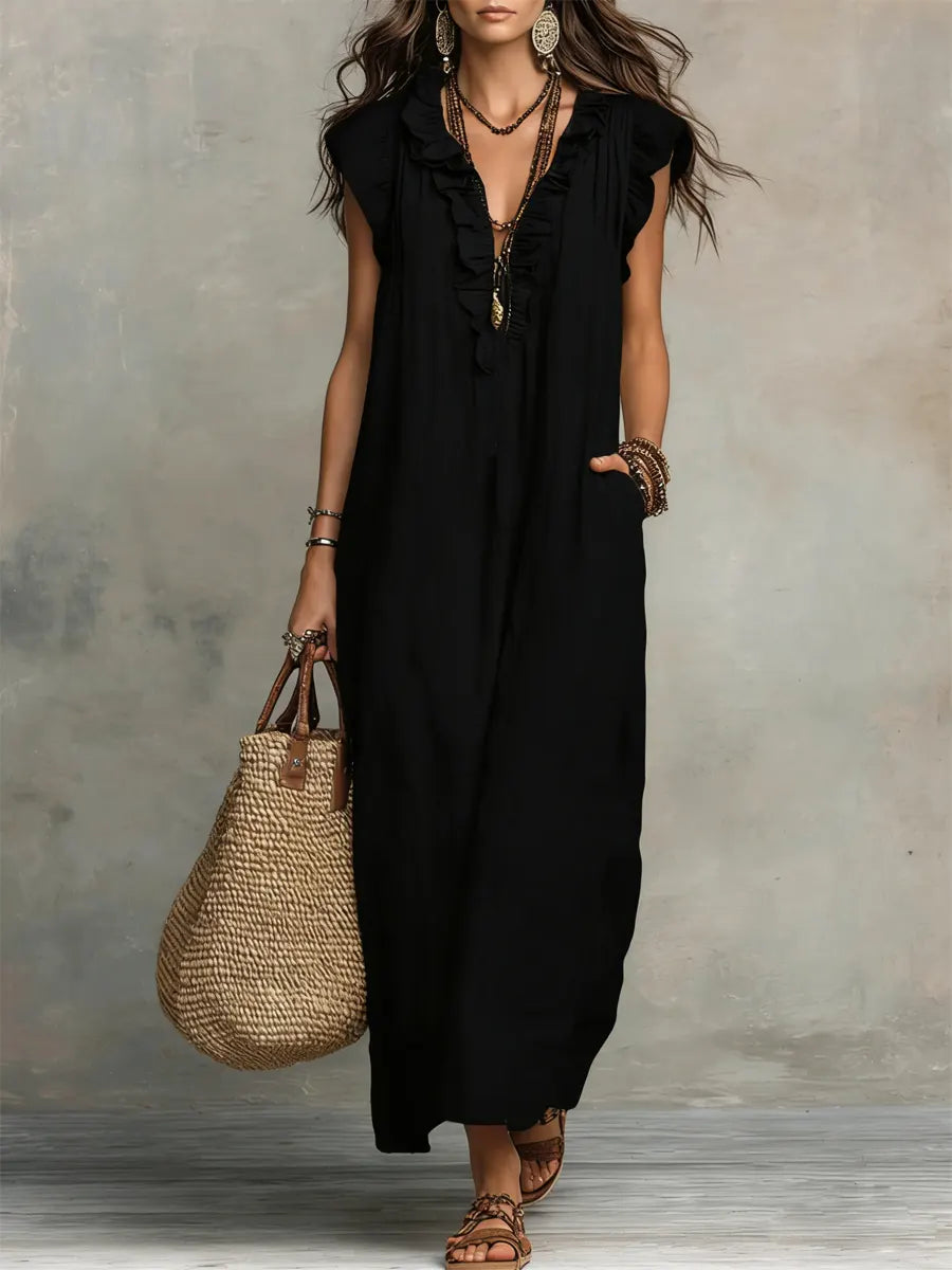 Sienne | Elegant Flowy Maxi Dress