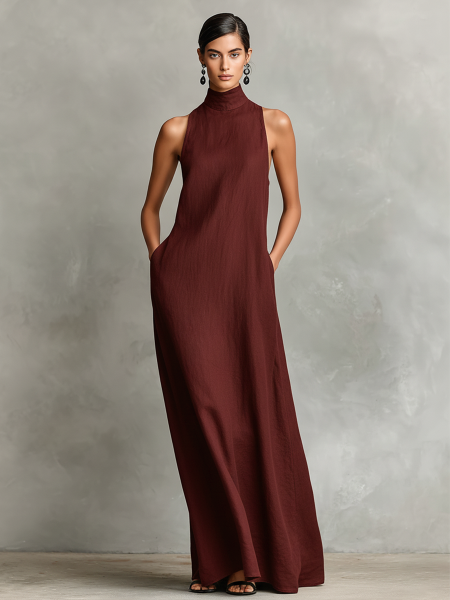Catherine | Robe longue minimaliste
