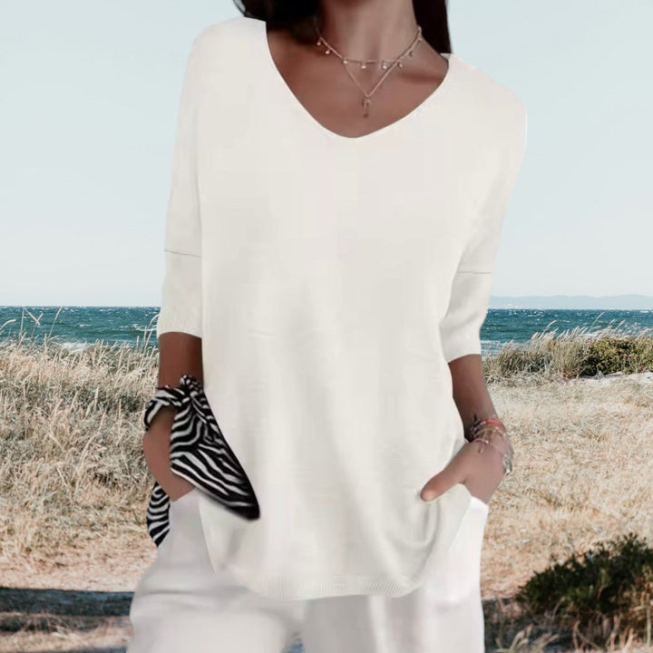 Eileen | Summer V-Neck Top